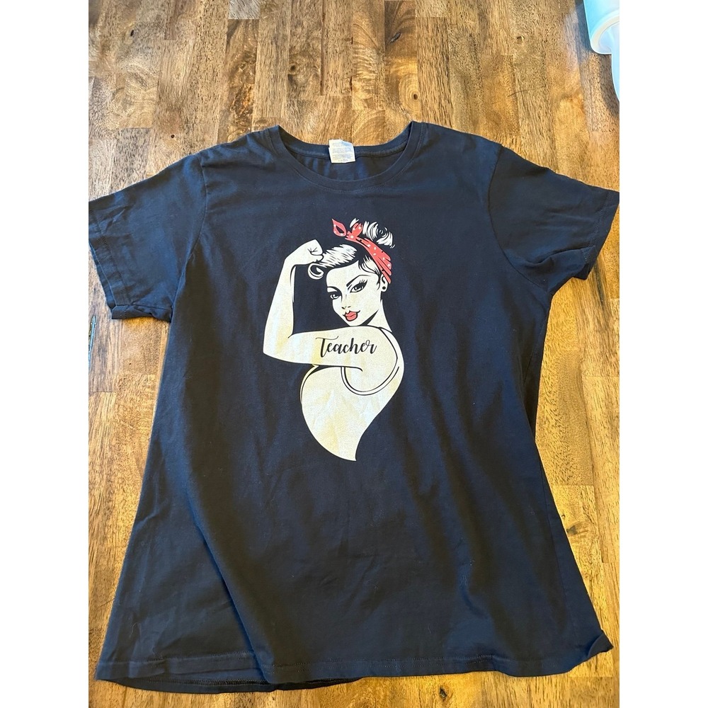 Port & Company Woman's Tee Shirt Size XL "Teacher Strong"